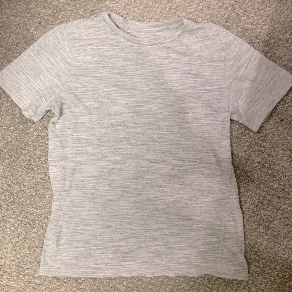 light gray tee shirt